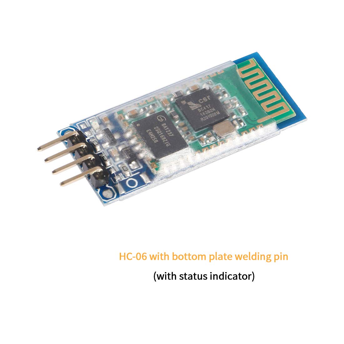 4Pcs HC-06 RS232 4 Pin Wireless Bluetooth Serial Transceiver Module Bi-Directional Serial Support Slave and Master Mode