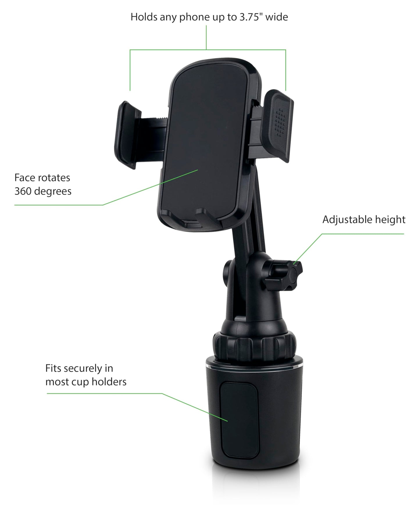 Illinois Glove Company CAR Cup Mount Phone Holder Model IGC #CC01