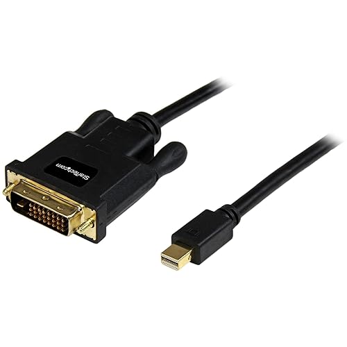 StarTech.com 10ft (3m) Mini DisplayPort to DVI Cable - Mini DP to DVI Adapter Cable - 1080p Video - Passive mDP 1.2 to DVI-D Single Link - mDP or