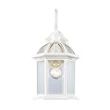 Trans Globe Lighting 4181 WH Wentworth Collection 15 Inch One Light Outdoor Wall Lantern I White Finish I Traditional Style Light Fixture I