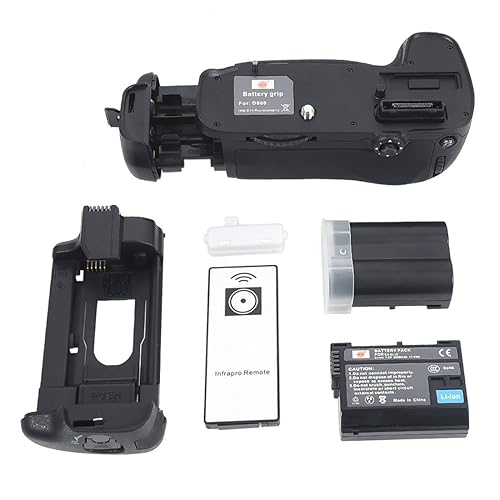 DSTE Pro IR Remote MB-D14 Vertical Battery Grip and 2pcs EN-EL15 Battery Compatible with Nikon D610 D600 SLR Digital Camera
