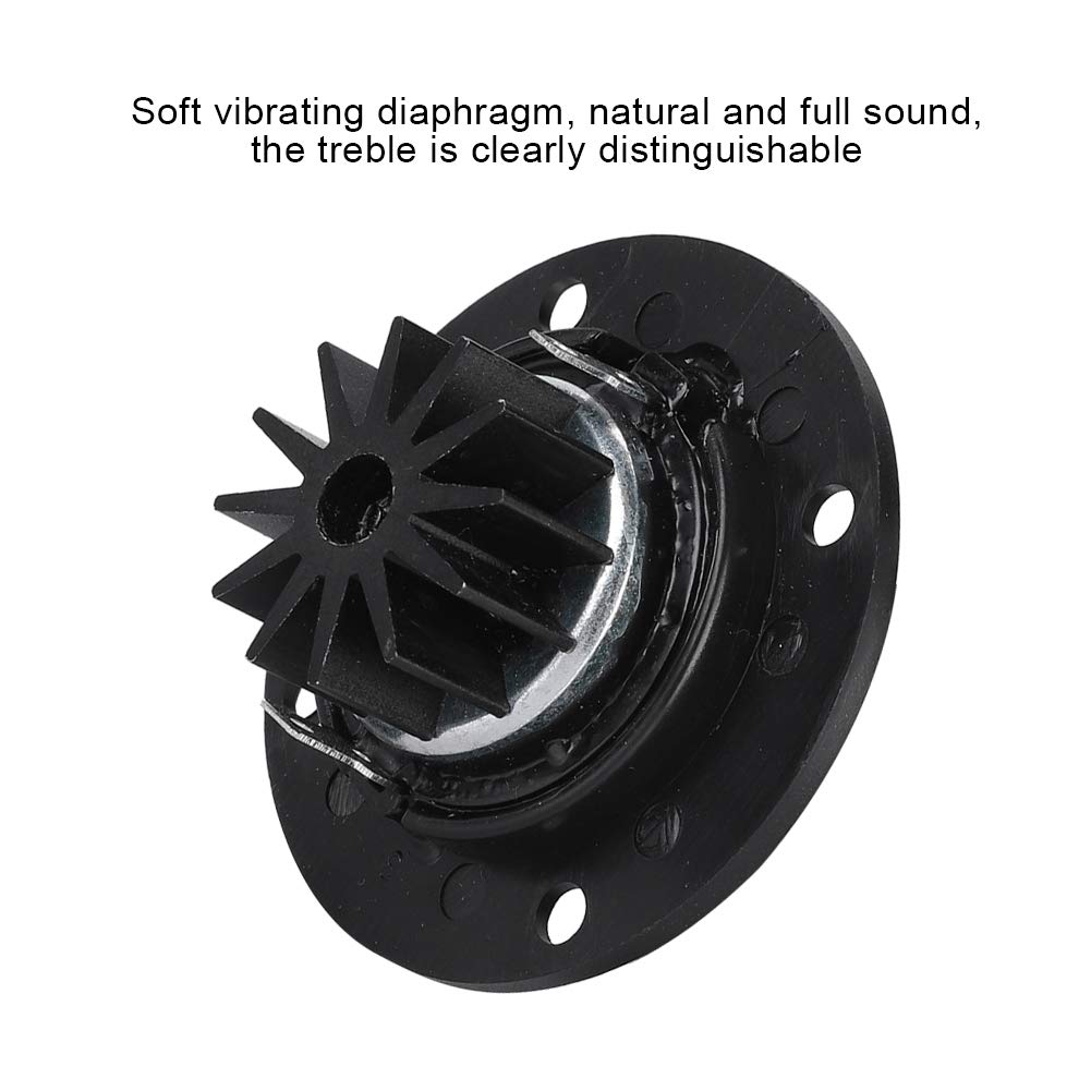 Hakeeta 2pcs 30w 6? High Fidelity Speaker Silk Film Hemispheric Tweeter with Iron Boron Driver, Smooth 20mm Diaphragm, Suitable for Speakers Over 8