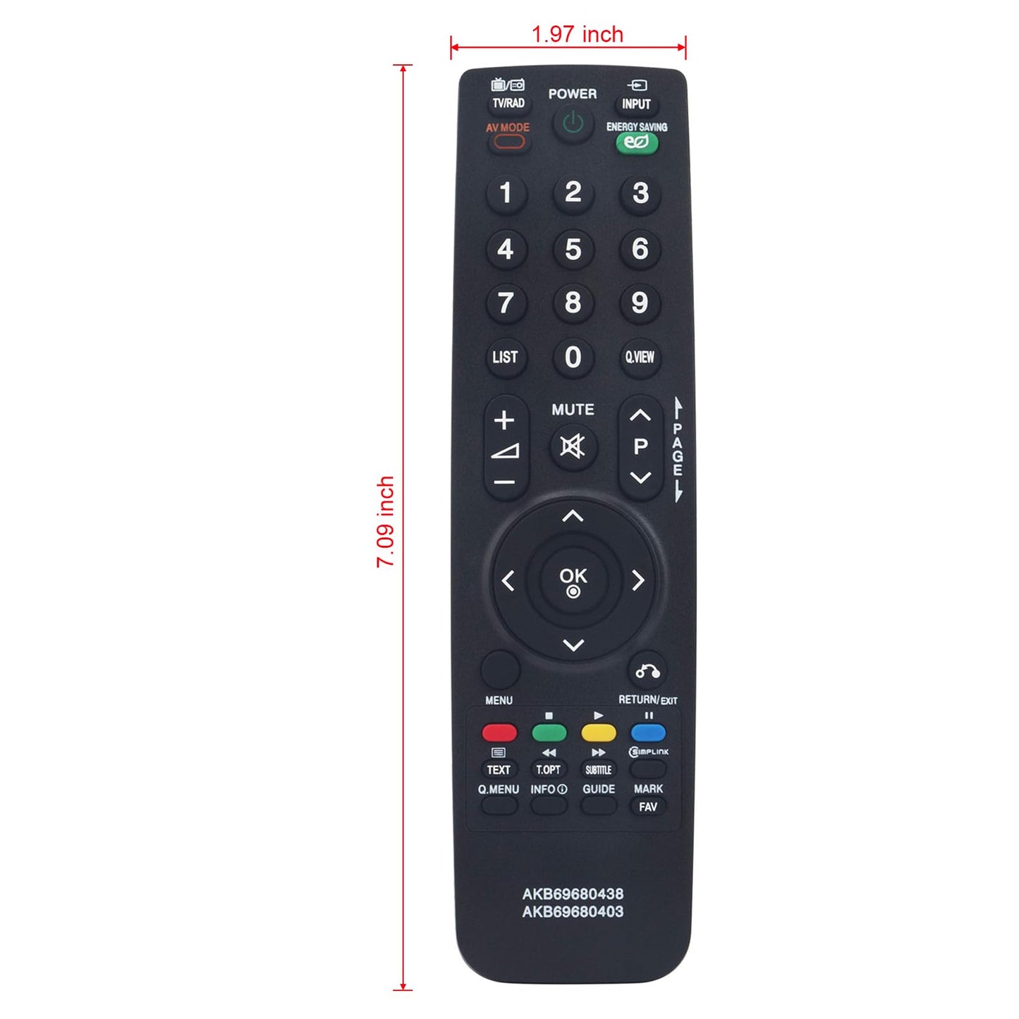AKB69680403 AKB69680438 Replaced Remote fit for LG LCD LED Plasma TV AKB69680401 AKB69680409 AKB69680423 AKB69680416 42LH35FD 42PQ20D 50PQ20D 32LG2100