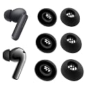 NANLANFAN Replacement Silicone Ear Tips for OnePlus Buds 4 / Buds 3 / Buds Pro 3 / Buds Pro 2 / Nord Buds 3 / Nord Buds 3 Pro Earbuds, 3 Pairs (Black