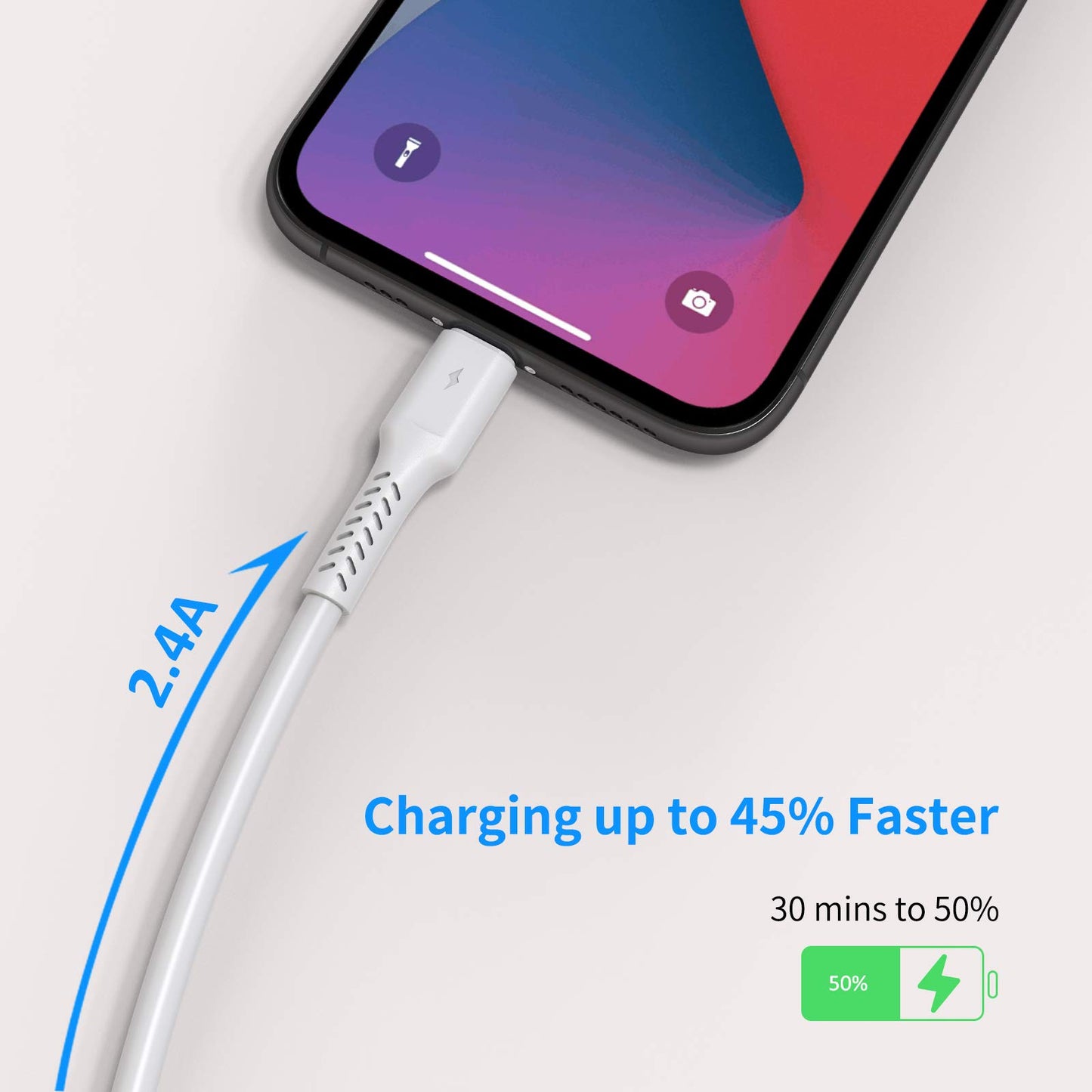 6 inch iPhone Charge Cable Short, 0.5ft 5Pack USB to Lightning Cord for Fast Charging Stations Compatible with Apple iPhone 12 11 Pro Max Xs 8 7 6 5…