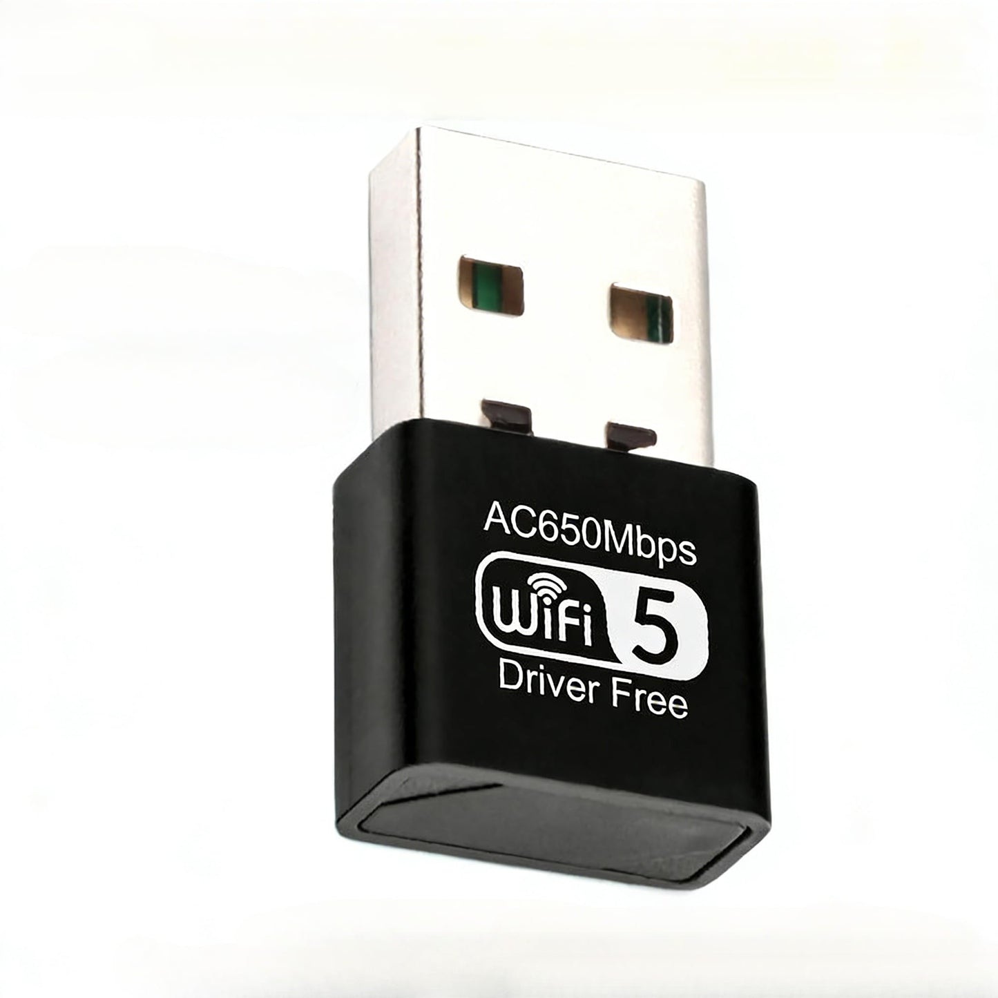 650Mbps 802.11ac Wireless USB WiFi Dongle Wi-Fi 5 Dual Band 2.4/5GHz Network Adapter Dongle for Desktop Laptop Support Windows 10/8/7/XP, MAC OS,Linux