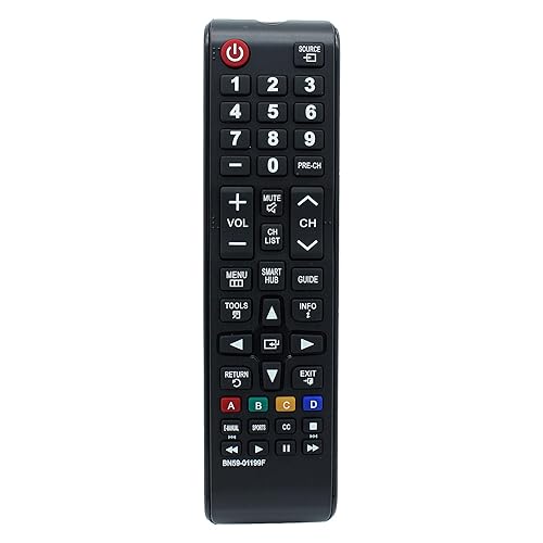 BN59-01199F Remote Control Replacement for Samsung TV UN32J4500AF UN32J4500AFXZA UN32J5205AF UN32J5205AFXZA UN32J525DAF UN32J525DAF UN32J525DAFXZA