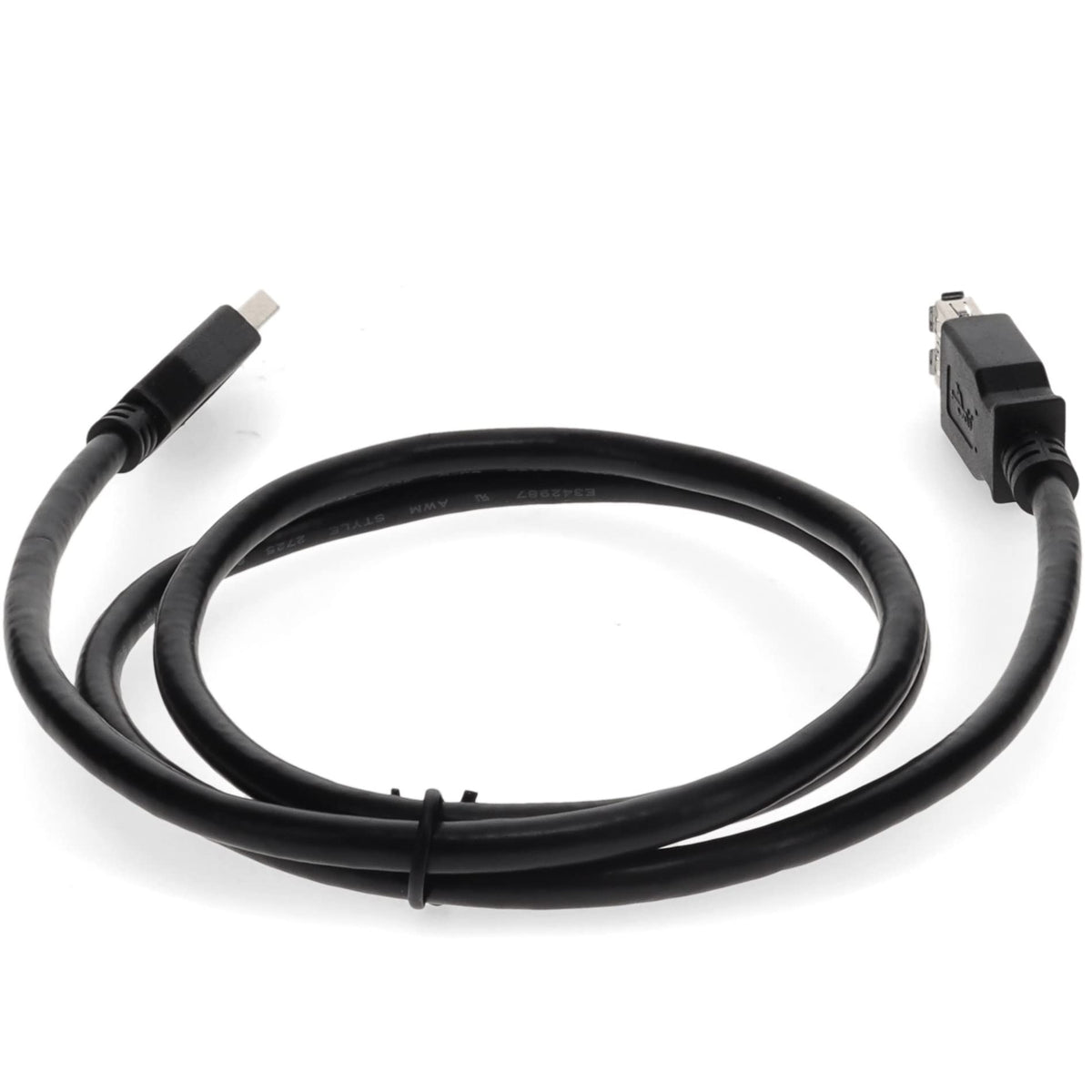AddOn 2m USB 2.0 (A) Male to Male Black Cable