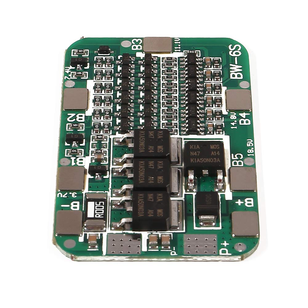 ACEIRMC 6S 15A 24V Battery Protection Board for Li-ion Lithium 18650 Battery BMS Packs PCB Protection Board Integrated Circuits (4pcs)