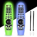 Alquar Silicone Remote Cover for LG Magic Remote, 2 Packs with Lanyard