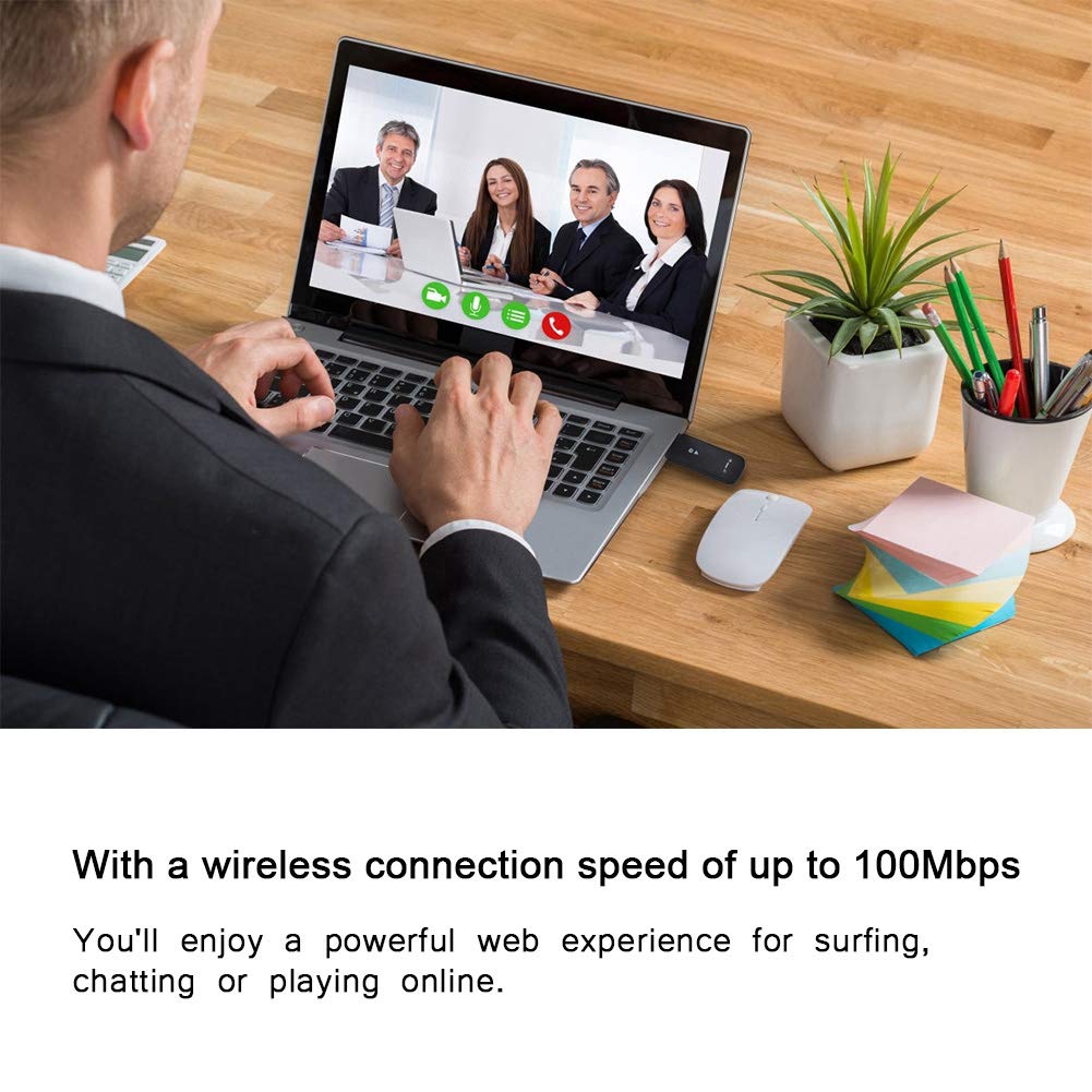 Network Adapter, 4G LTE USB Portable Router Pocket Mobile Hotspot Network Travel Smart Router (with )