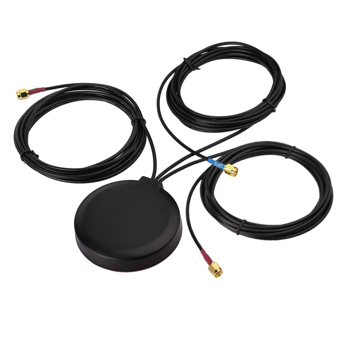 Bingfu 4G LTE MIMO Cellular GPS Adhesive Magnetic Mount Antenna for 4G LTE GPS Cradlepoint IBR900 IBR1700 Sierra Wireless Airlink MG90 MP70 GX450 RV50