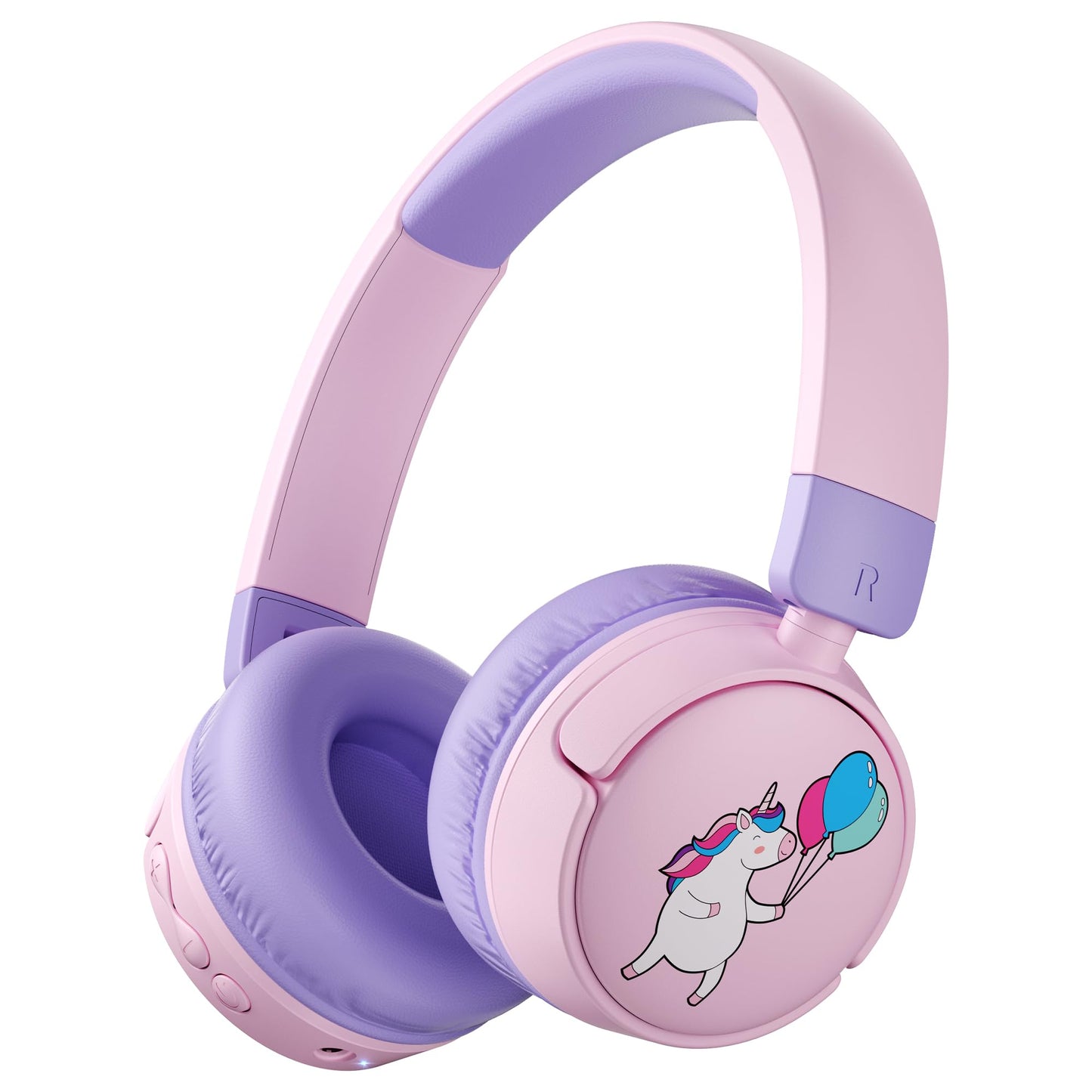Sparks Plus Kids Headphones Bluetooth for Girls, Toddler Headphones Wireless for School, 85/95dB Volume Limited, 50H Playtime, Bluetooth 6.0, Built in