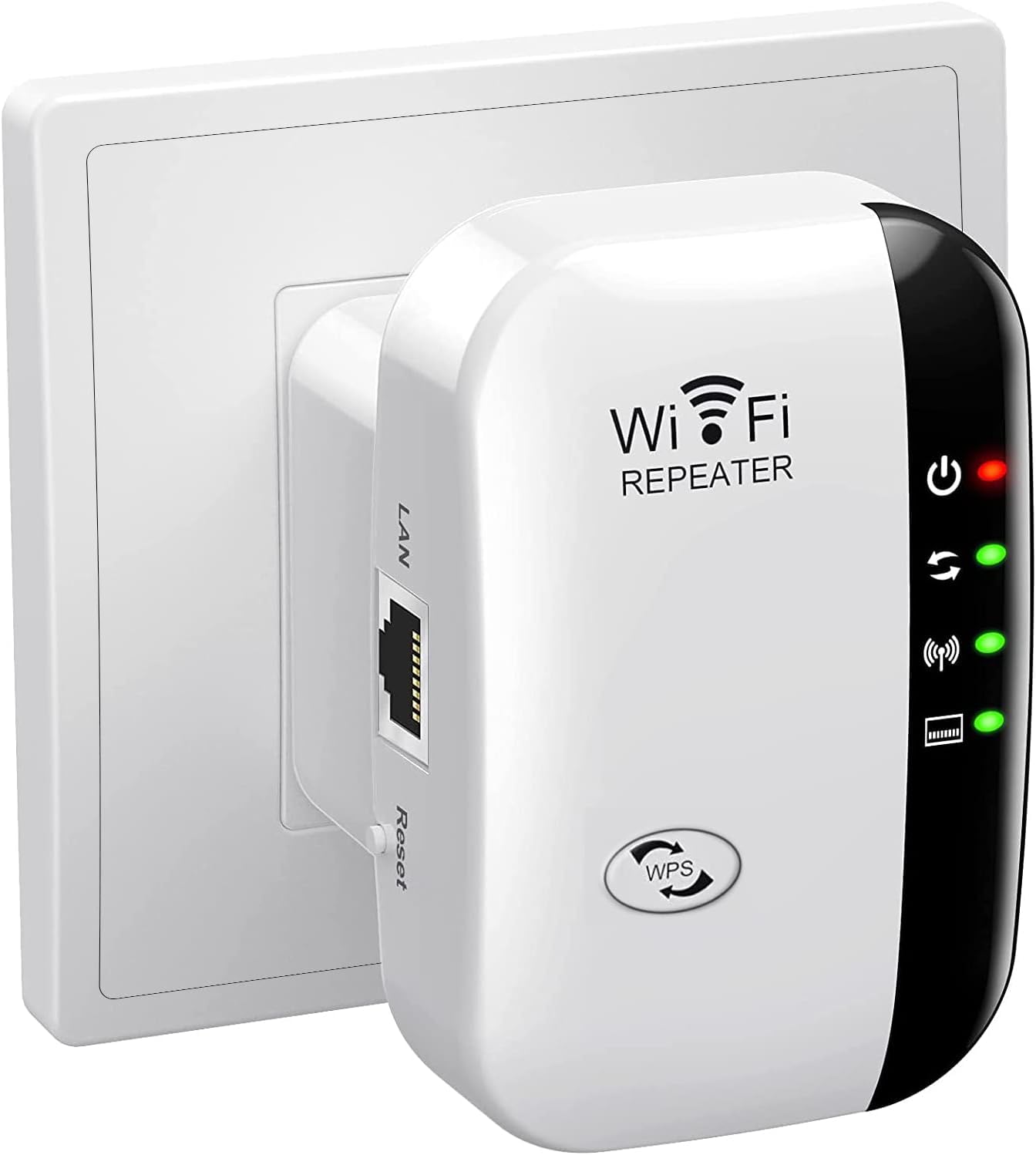 Jancane WiFi Extender, WiFi Signal Booster Up to 5000sq.ft and 50+ Devices