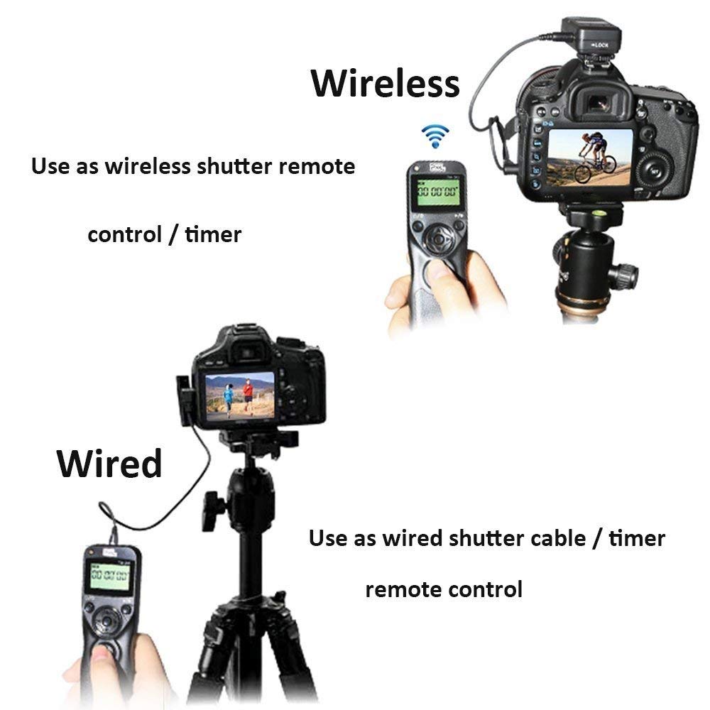 Pixel Timer Shutter Release TW283-N3 Wireless Remote Control for Canon 5D Mark III/ 5D Mark IV/ 5D 6D /7D Mark II/ 7D R5 R5C 50D 40D 30D D60 D30 1DX