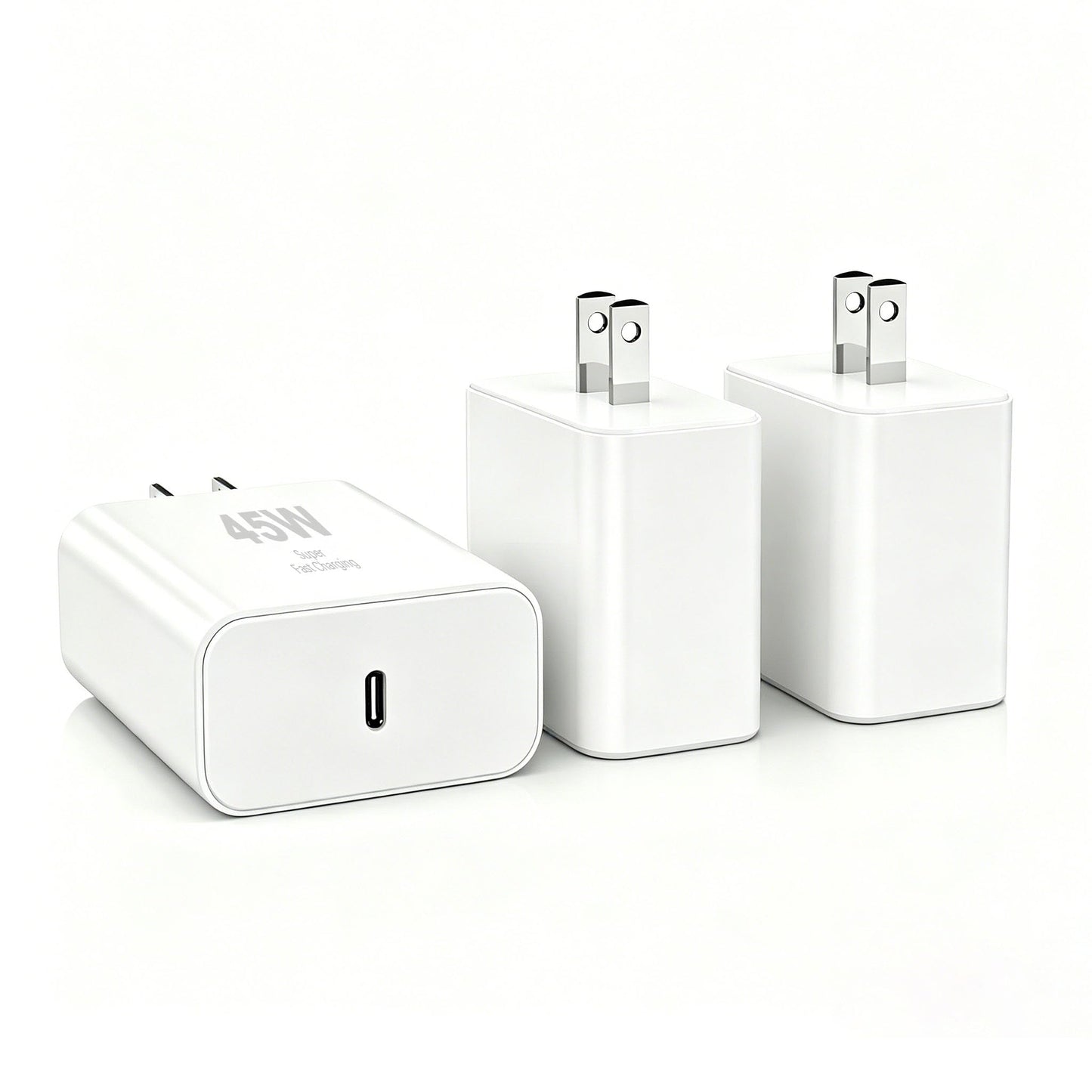 45W Samsung Super Fast Charger Block,3Pack Type C Charger Fast Charging Plug Android Phone Chargers USB C Wall Charger Power Adapter Compatible