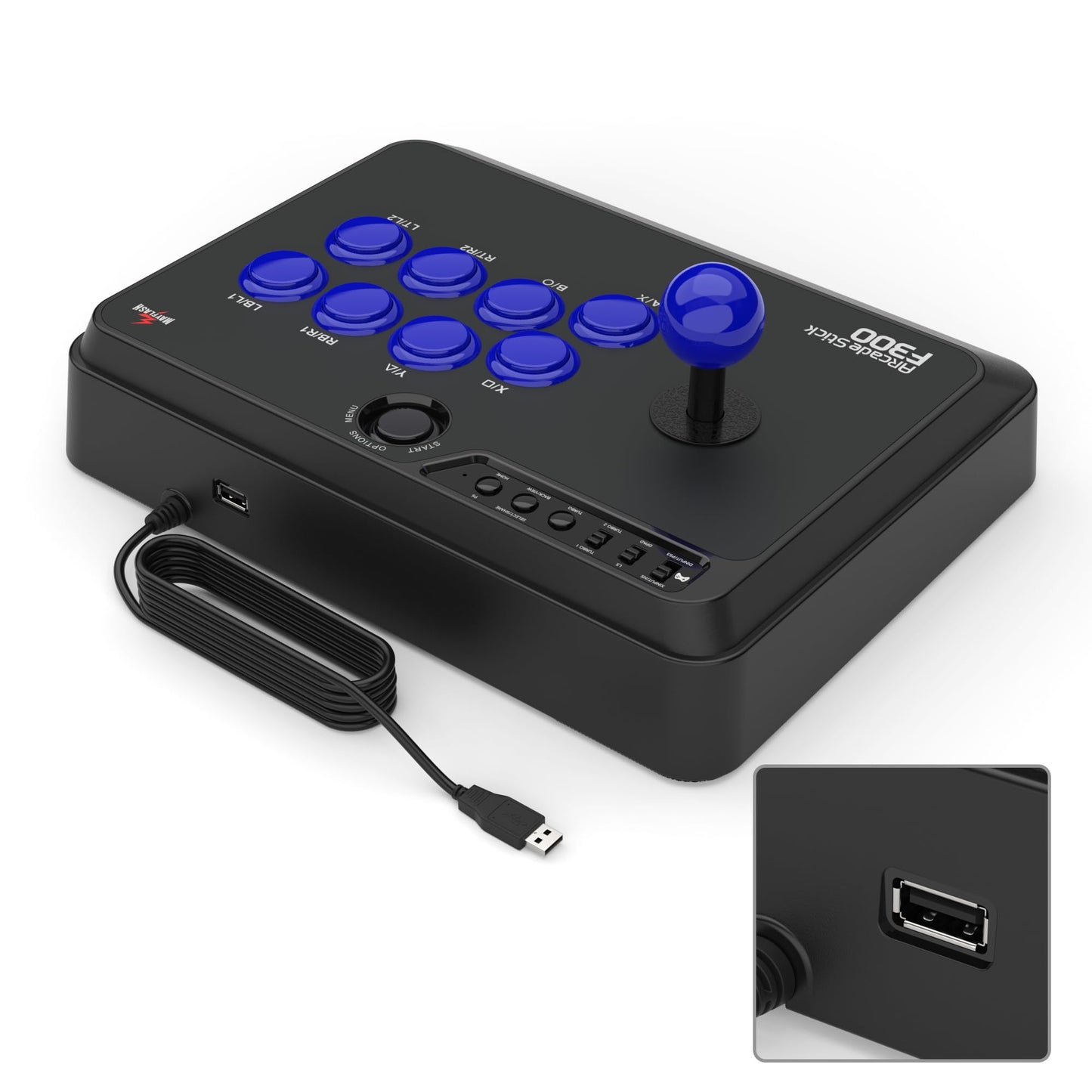 MAYFLASH F300 Arcade Fight Stick Joystick for Switch/Switch 2, PS4, PS3, Xbox Series S/X, Xbox One, Xbox 360, macOS, Windows, Steam Deck and more