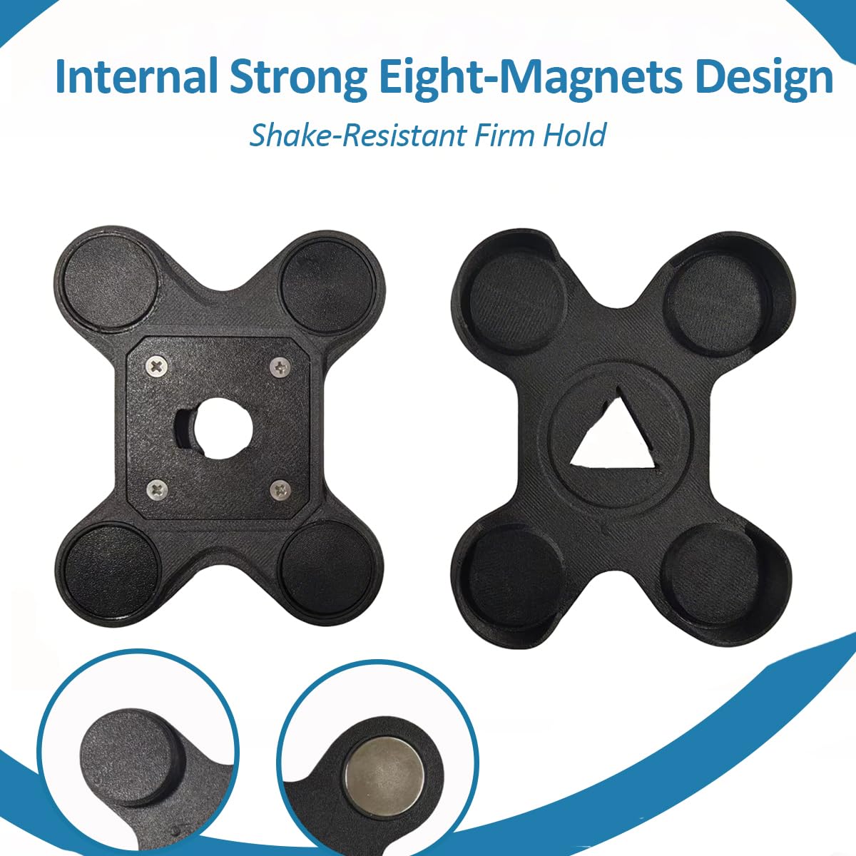 BEIBEINOYA Camera Mount Compatible with Axon Body Cameras 2/3/4, Lightweight Alloy Construction, Suitable for Uniforms (Magnetic View)