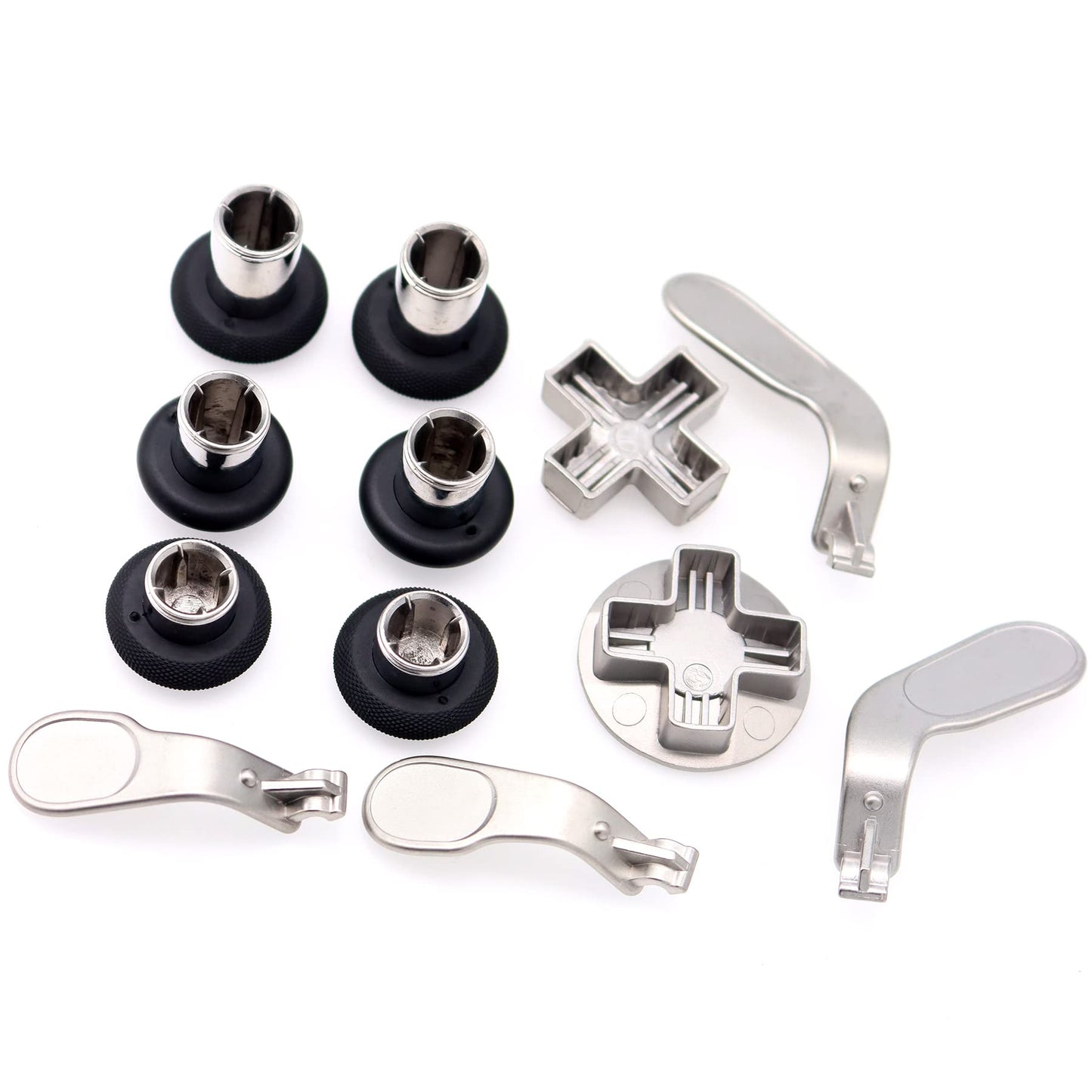 Deal4GO Magnetic Analog Thumbstick Metal D-pad & Paddle Set Replacement for Xbox One Elite 1698 Controller Thumb Stick Black