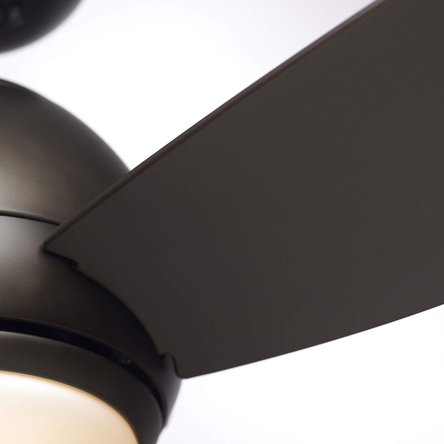 kathy ireland HOME Curva LED Outdoor Ceiling Fan with Light Kit, 52 Inch | Modern Fixture with 6-Speed Remote Control | Low Profile with Downrod