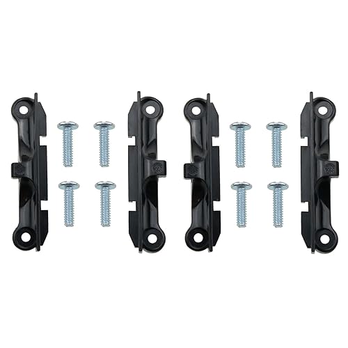 ZZHXSM 4pcs CPU Fan Support Bracket with 8pcs Mounting Screws for AM4 Socket, Black