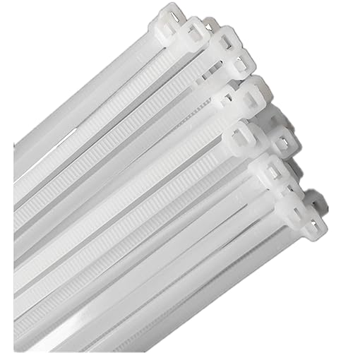 100pcs Cable Zip Ties Heavy Duty, 15-inch Plastic Ties, Adjustable Super Strong Plastic Ties, Tensile Strength of 50 Pounds, Suitable for Indoor