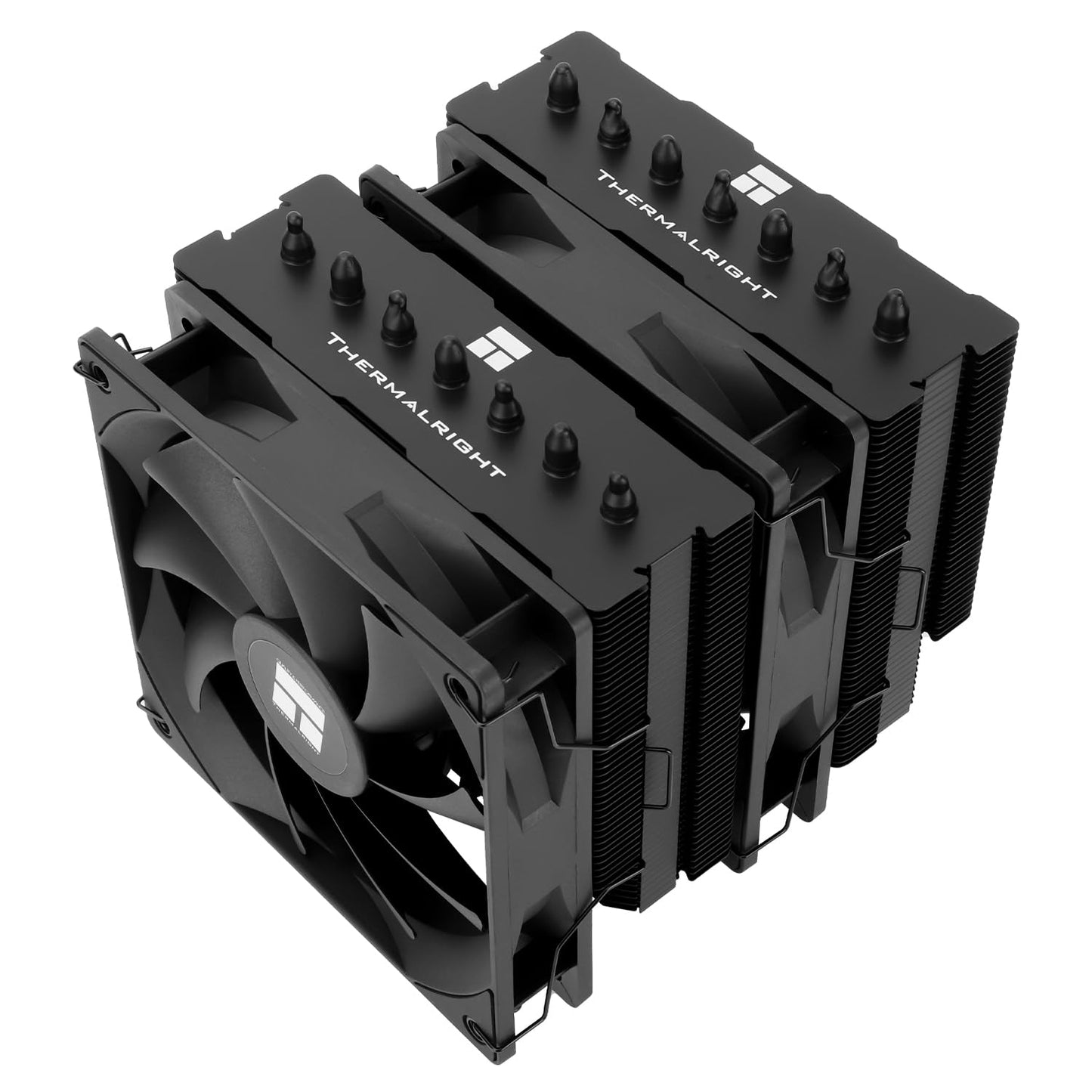 Thermalright Phantom Spirit 120 SE Black CPU Cooler,Dual TL-C12B V2 PWM Fans and Double Towers, 7 Heat Pipes Heatsink Cooler,for AM4/AM5&Intel