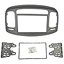 DKMUS Double Din Radio Dash Installation Mount Trim Kit Compatible with Hyundai Accent 2009-2012 Stereo Bezel