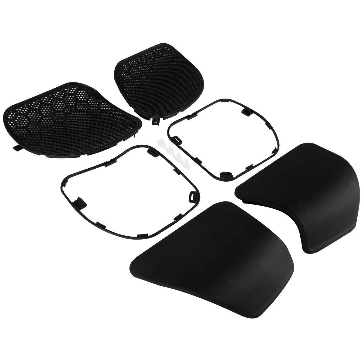TCT-MOTORPARTS Fairings Glove Box Doors +Speaker Grilles For Harley Road Glide 2015-2023 FLTRX Ultra FLTRU Special FLTRXS CVO Ultra FLTRUSE Matte