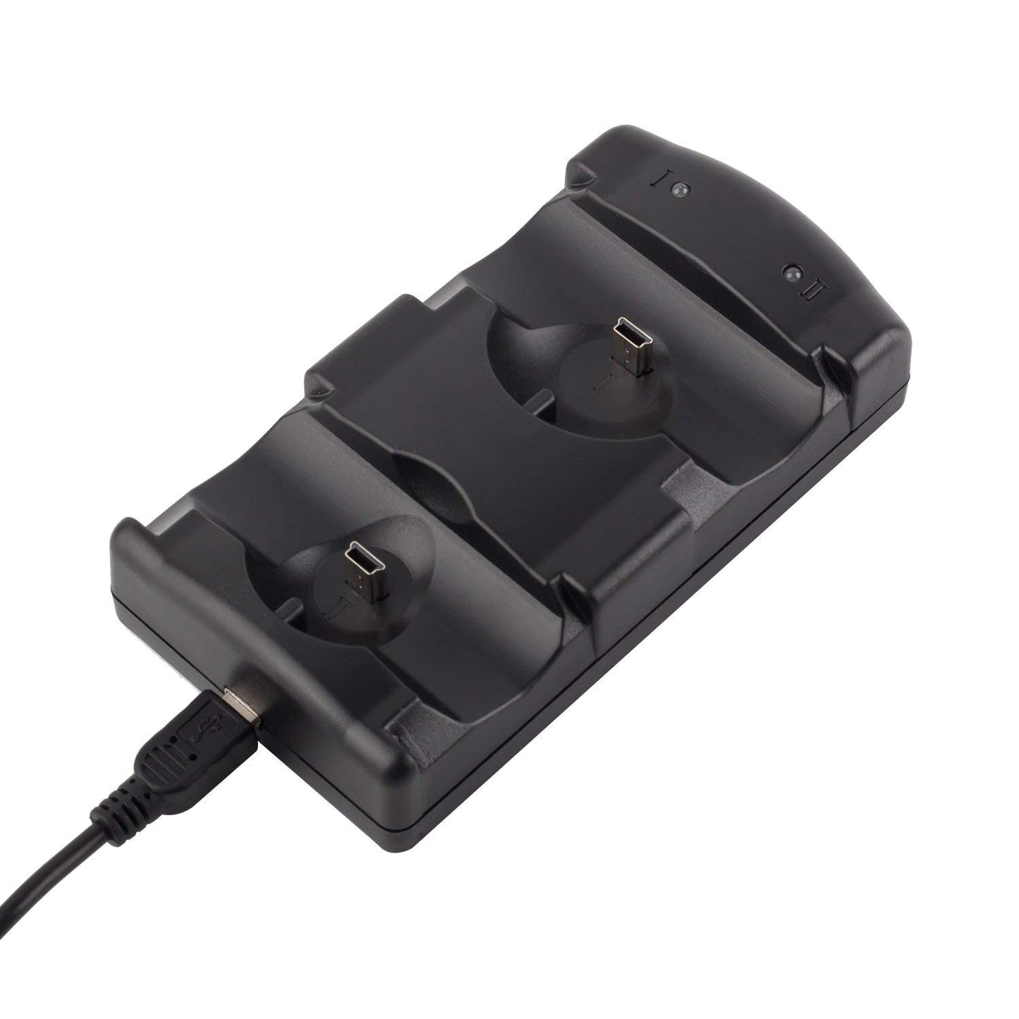 Charger Dock for PS3 PlayStation 3 Dual Controller Charger PS3/ Move Docking Charging Station with LED Light Indicator and USB Charging Cable