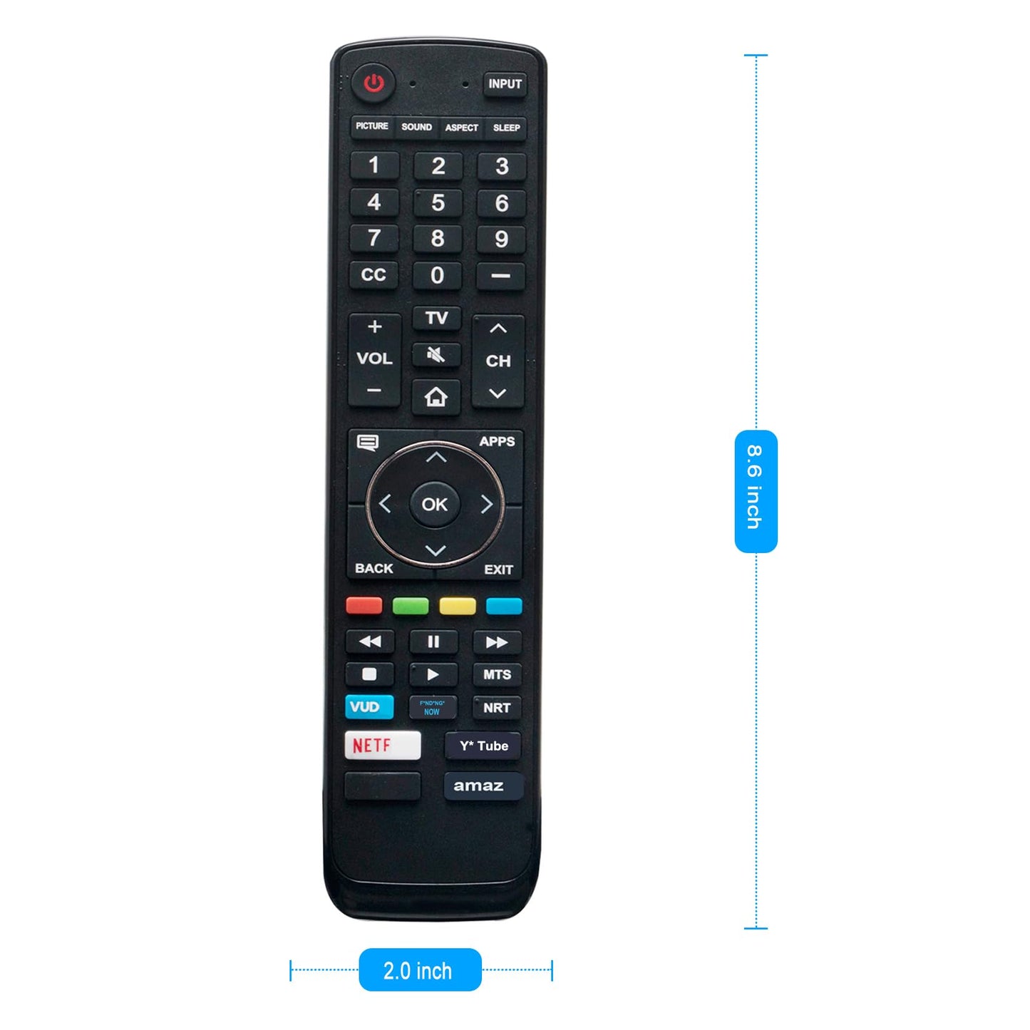 EN3139S Replace Remote Applicable for Sharp TV LC-55P6000U LC-65P6000U LC-50P7000U LC-55P7000U LC-65P7000U LC-50P8000U LC-55P8000U LC-65P8000U