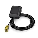 Eightwood Mini Satellite Radio Antenna Fakra K Curry Female Connector Compatible with Sirius XM Car Vehicle Trucks RV HD Hi-Fi Radio Stereo Receiver