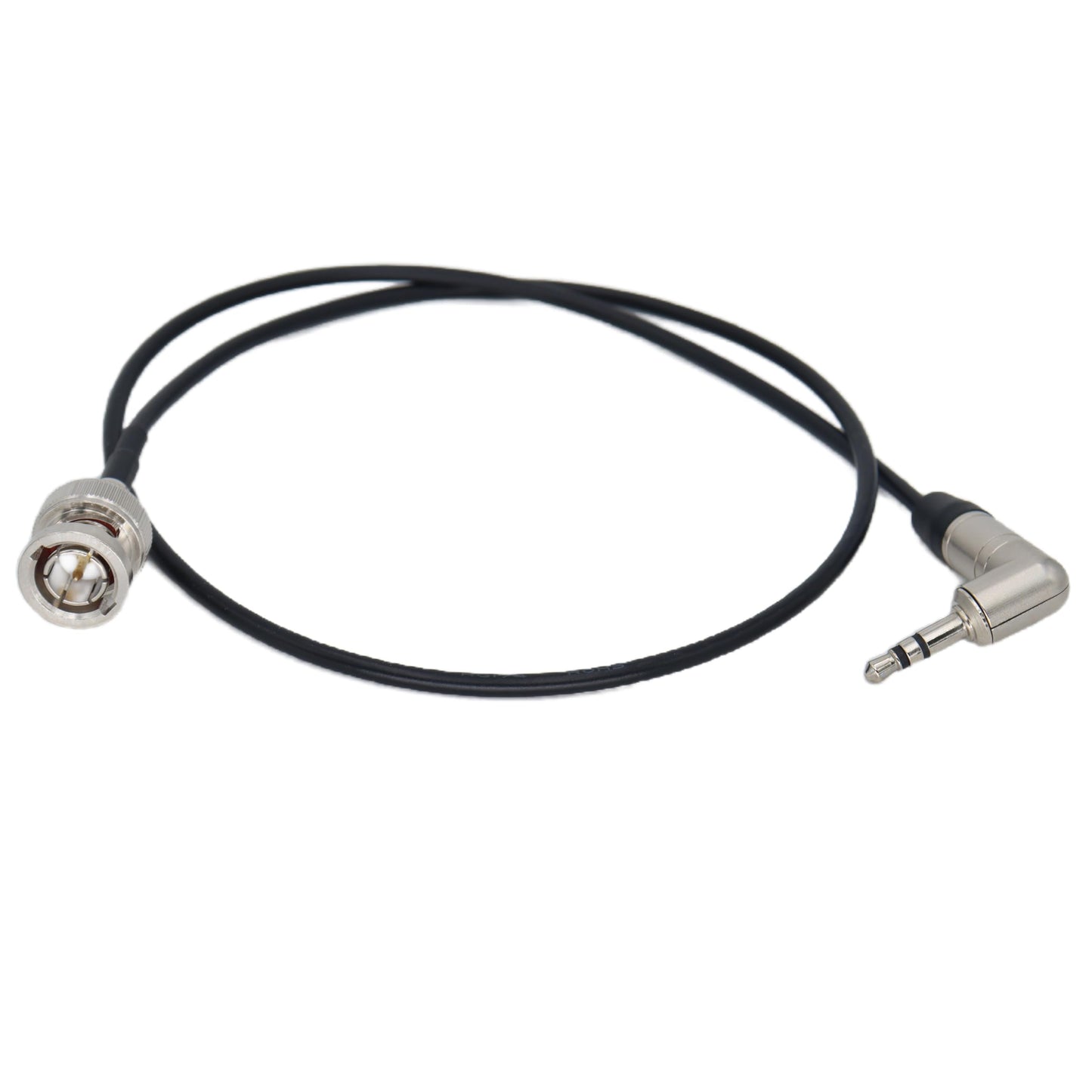 SZYingXian Timecode Cable Elbow 3.5mm to Straight/Right Angle BNC/SDI Cord for Canon C300/500, ARRI Amira, Zoom F8/F4, Blackmagic Pyxis, Sony Venice