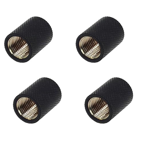 Alphacool HF G1/4" Female to Female Extender Fitting, 22mm, Deep Black, 4-pack