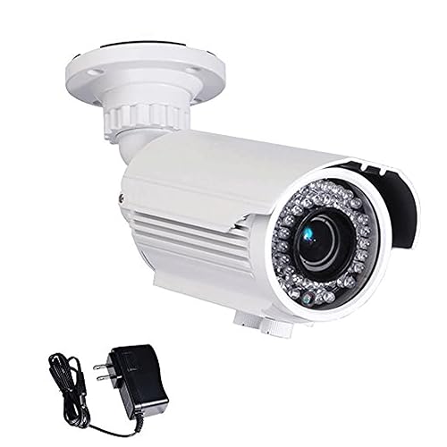 VideoSecu Day Night Outdoor 690TVL Infrared Sony CCD OSD Security Camera Zoom Lens for CCTV DVR Home Surveillance System, Including Power Supply