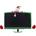 SUSHAFEN Monitor Border Cover for Home Office TV & Laptop Decoration-Snow Man