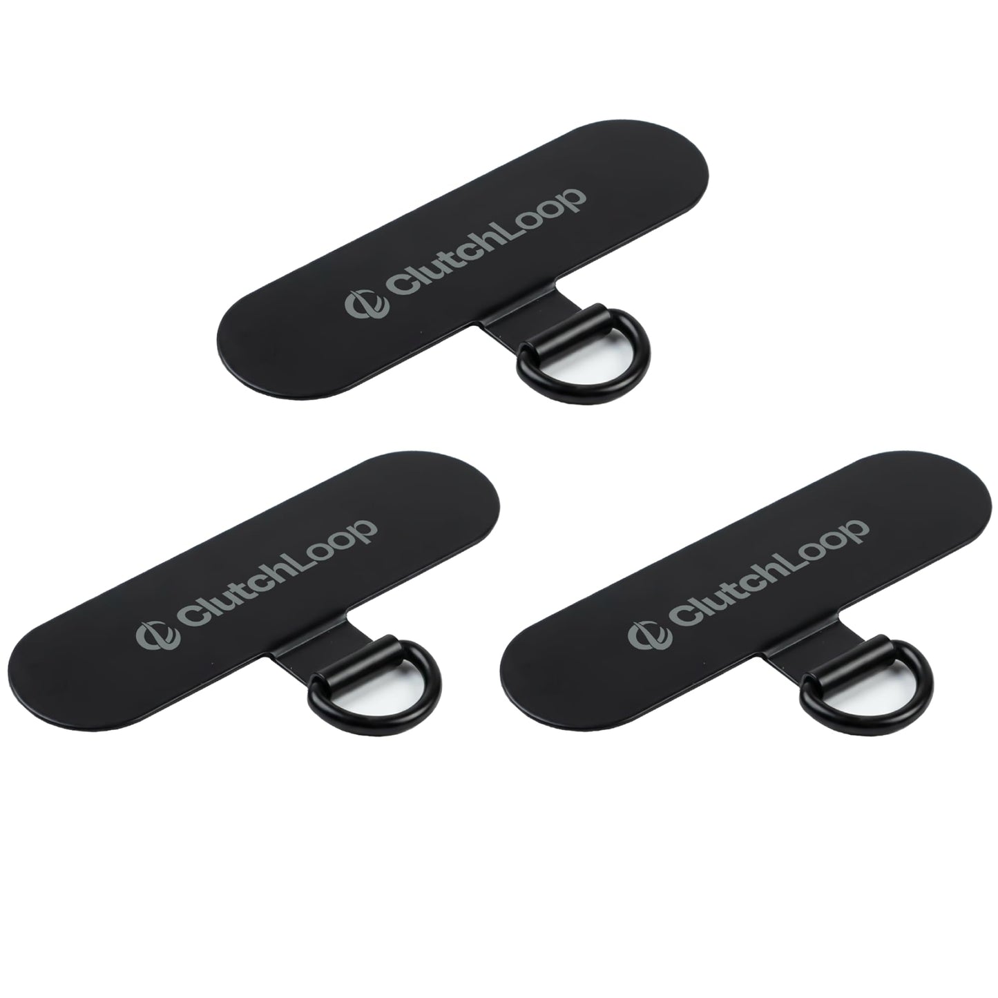 ClutchLoop Anchor 2 - Premium Metal Phone Tether Tab, Ultra-Thin 0.30mm with 3M Adhesive, Strong 46lbs Hold, Universal Phone Lanyard Attachment