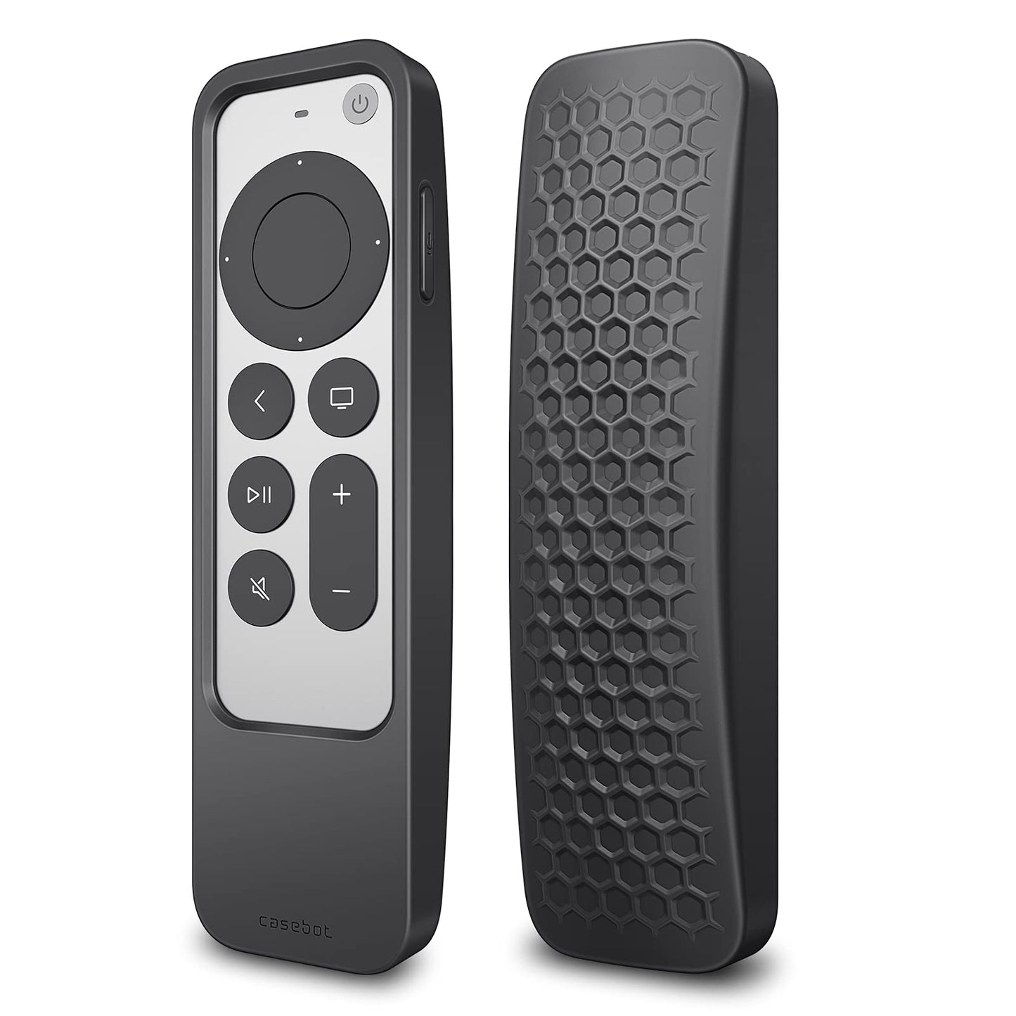 Fintie 2-in-1 Protective Case for 2021 2022 Apple TV Siri Remote and AirTag - Lightweight Anti Slip Shockproof Cover for Apple TV 4K / HD Siri Remote