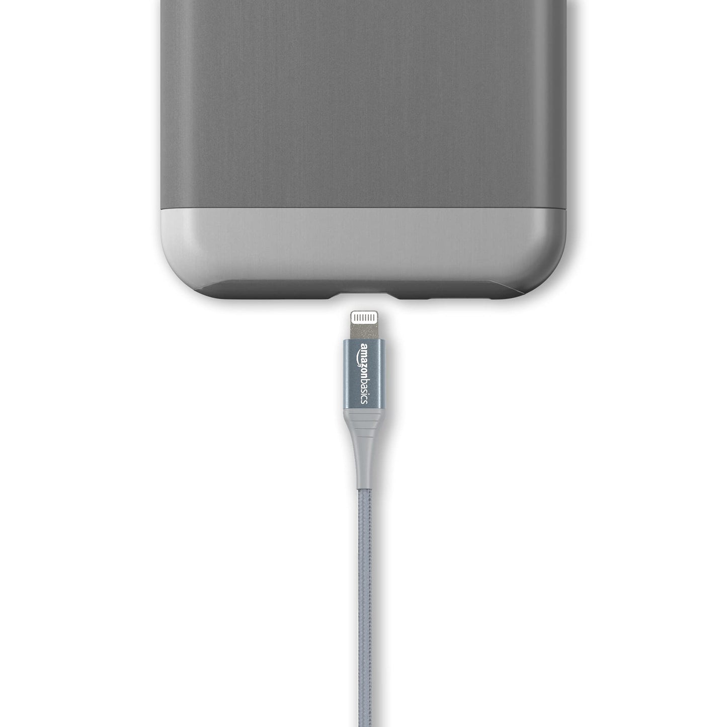 Amazon Basics USB-A to Lightning Charger Cable, Nylon Braided Cord, MFi Certified for Apple iPhone 14 13 12 11 X Xs Pro, Pro Max, Plus, iPad, 10,000…