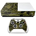 MightySkins Skin Compatible with Microsoft Xbox One S - Green Camouflage | Protective, Durable, and Unique Vinyl Decal wrap Cover | Easy to Apply