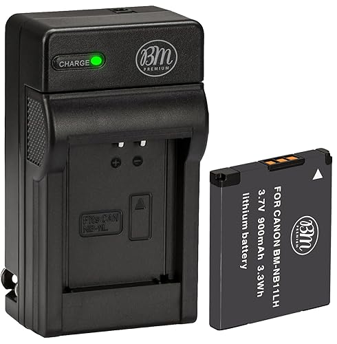 BM NB-11LH Battery and Charger for Canon Elph 110 Elph 130 Elph 140 Elph 150 Elph 160 Elph 170 Elph 180 Elph 190 Elph 320 Elph 340 Elph 350 Elph 360