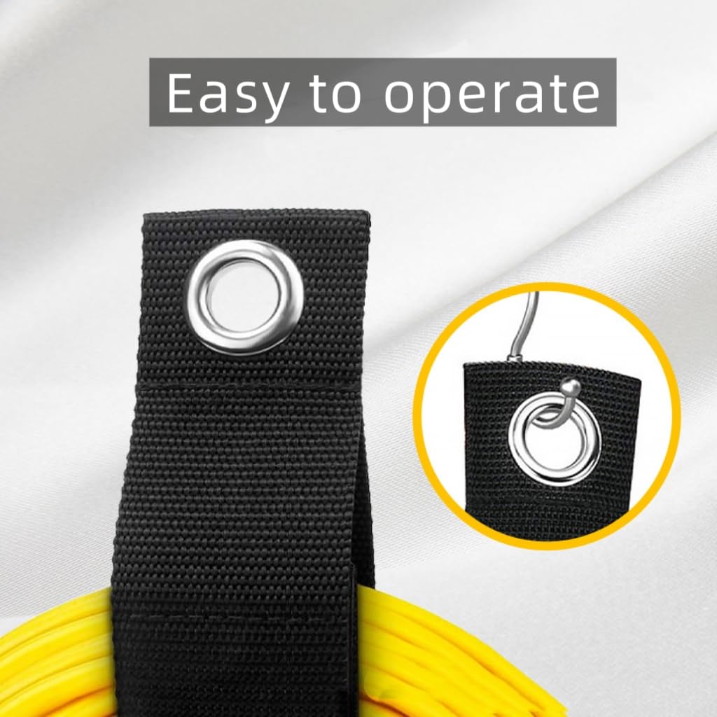 10 Pack Cable Straps Storage Straps Garage Organization, Heavy Duty Large 13-inch Hook and Extension Cord Storage Strap for Cable, Hose, Power Cord