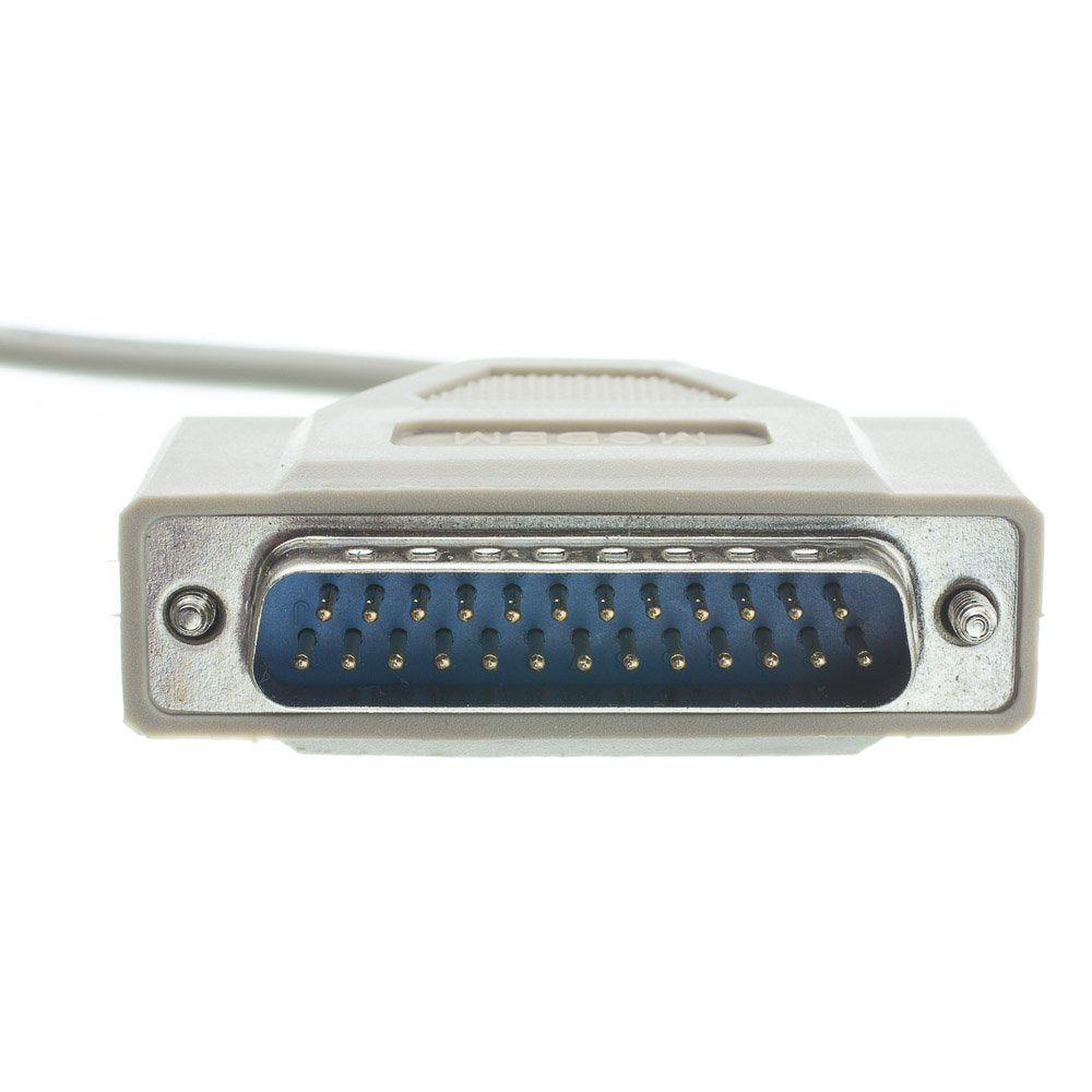 Null Modem Cable, Db9 Female to Db25 Male, Ul Rated, 8 Conductor, 15 Foot