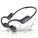 Swimming Headphone Open-Ear Bone Conduction-IP68 Waterproof Swim Earbuds with Bluetooth 5.4 Sport Headset with Safelight, 32G MP3 Memory Underwater…