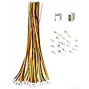 BOJOUL 20 Sets JST SH 1.0mm 3-Pin Male Connector and 28AWG Female Connector Plug with Wire Cable 20cm Used in PCB Toys Household Appliances etc