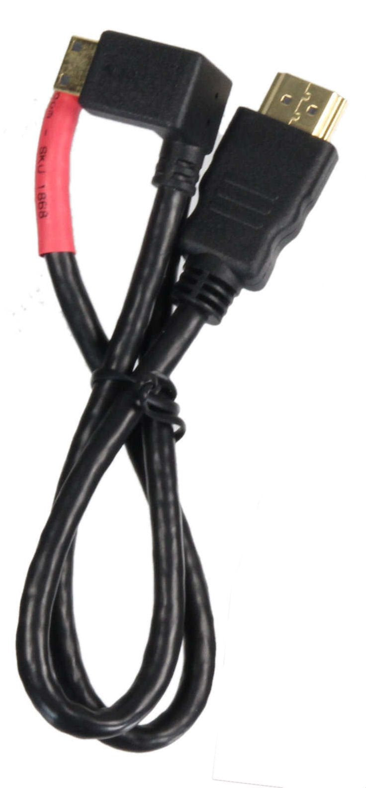 ALZO Short Cable Red for DSLR Cameras. Compatible with HDMI