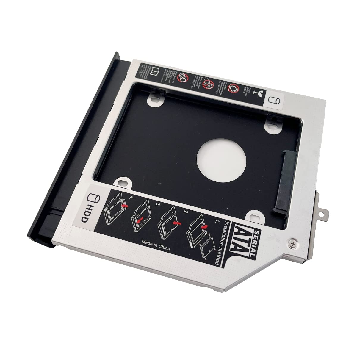 2nd HDD SSD Hard Drive Optical Bay Frame Caddy Tray for Asus A555 K555 FL5600 FL5800 X554 F554 X555 F555 with Bezel Front Cover Mounting Bracket
