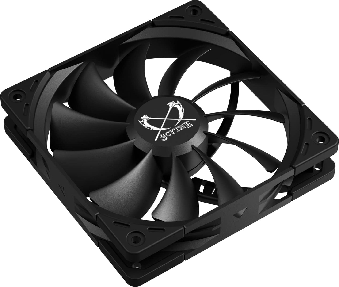 Scythe Kaze Flex II 120 PWN, 120mm x 25mm Air Flow Optimized Quiet Operating Computer Case Fan, Fluid Dynamic Bearing, 4-Pin Connector, Single Pack