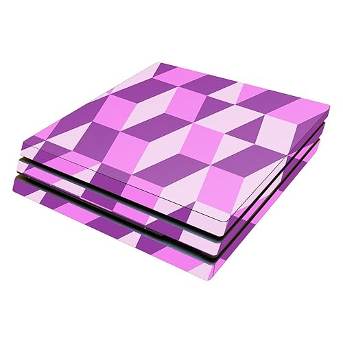MightySkins Skin Compatible with Sony Playstation 4 Pro PS4 wrap Cover Sticker Skins Pink Geo Tile