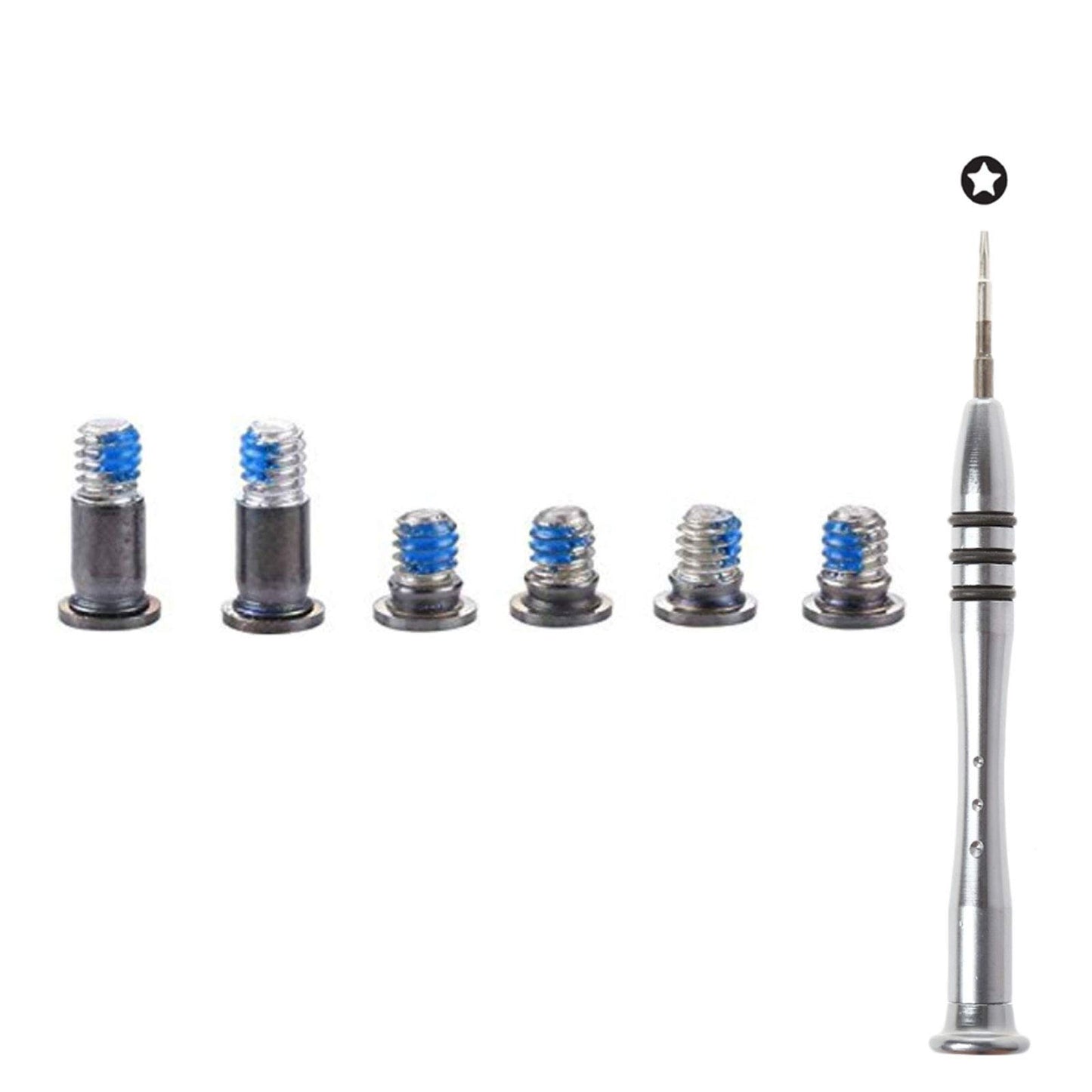 Bfenown Replacement 6 Pcs Gray Bottom Case Screws & P5 Pentalobe Screwdriver Kit for MacBook Pro 13" A1706, A1989, A2251 (2016-2020 Models)